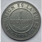 Боливия 1 боливиано 2008 г.