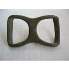 Старинная пряжка для конской сбруи. Бронза, литье.