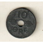 Дания 10 эре 1944