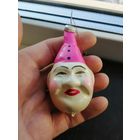 Елочная игрушка голова клоуна