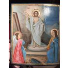 Икона Воскресение Христово, 19 век. Доска Кипарис! Красота!