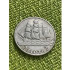 Польша 2 злотых 1936 г ( 15 лет морскому порту Гдыня , не чищена )