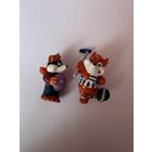 Киндер игрушки рыжий лис