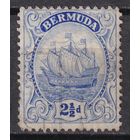 130.BrKCI. Великобритания. Колонии. Бермудские острова. Стандарт. Парусник Sea Venture. 1926 г. 2 1/2P. Mi.#75I.