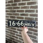 Номерной знак СССР (образца 1958г) - 666
