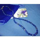 Бусы из натурального лазурита красивой огранки ручной работы. Лазурит-камень счастья.