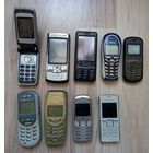 Мобильные телефоны кнопочные 9 штук