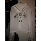 Тонкая кофта-сетка с капюшоном, р.42-48