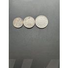 Три серебряные монеты РИ