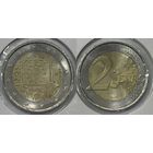 2 евро 2015 Испания 30 лет флагу UNC