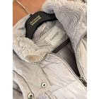 Куртка с капюшоном с меховым воротником, р.46