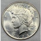 1 доллар мирный 1925 США! Крупное серебро! редкий год!