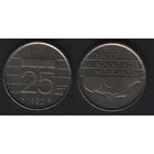 Нидерланды km204 25 центов 1982 год (_8