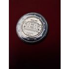 2 евро 2024 Греция. Юбилейные. 50 лет со дня восстановления демократии в Греции. С рубля. (03)