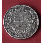 Швейцария 2 франка 1944