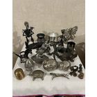 Фигурки Статуэтки из Металла Конь Кот Лебедь Собака Лев Подсвечник Путти Рюмки Стопки Панно Девушка Портсигар Пепельница Шкатулки Колокольчик