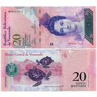 Венесуэла. 20 боливаров (образца 2013 года, P91f, UNC)