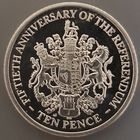 Гибралтар 10 пенсов, 2017 50 лет референдуму UNC