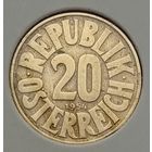 Австрия 20 грошей 1954 г. В холдере
