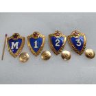 Комплект знаков. Классность солдатская ВС СССР. ММД, тяжёлые, винт