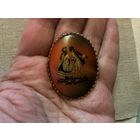 Брошь Свидание в стиле Лимож Германия винтаж