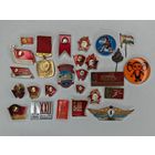 Значок  CCCP. Одним лотом 26 шт. С рубля
