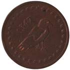 Город Турку (Або). 1 ярмарочная марка 2002. Средневековая ярмарка в Турку. Токен.