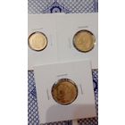 Гвинея лот 3 штуки 1, 5, 10 франков 1985 unc