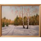 Картина маслом "Зимний день"