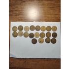 Лот монет с рубля 3 копейки