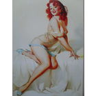 ЧИСТАЯ ОТКРЫТКА PIN-UP. худ. GIL ELVGREN.