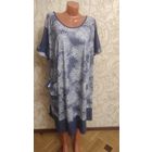 Хлопковое платье на 68-70 размер. Новое. Из невероятного приятного на ощупь хлопка, очень мягкая ткань, в то же время смотрится как качественная вискоза, можно носить не только дома. Новое, не ношено.