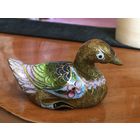 Уточка, клуазоне, старый Китай, шедевр!