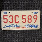 Автомобильный номер США Южная Дакота