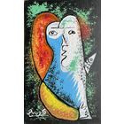 Панно холст картон акрил