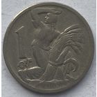 Чехословакия 1 крона 1929 г.