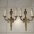 Антикварные бра настенные.  Бронза позолота.
