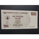 Зимбабве. 1000 долларов (образца 2006 года, P44, UNC)
