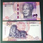 ЮАР, 50 рэнд 2023 г, P-W150 (AB, Нельсон Мандела, львы), UNC