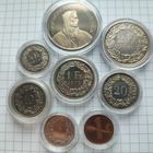 Набор монет Швейцарии 1978 года в пруфе.