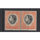 1937 Юго Западная Африка * Коронация George VI, сцепка 2 марки 1,5d