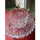 Сливочник хрустальный. Чехословакия 60-е годы.