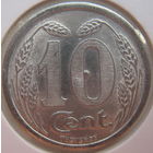 Франция 10 сантимов 1921 г. Нотгельд Эврё. В холдере (gk)