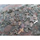 Крестики старинные и части от крестиков с рубля!!