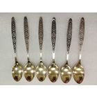 Чайные ложки Этно, мельхиор. Кольчугино, СССР