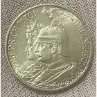 Монета 2 марки 1901 год. 200 лет Пруссии. Германская империя.