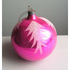 Елочная игрушка ШАР большой 7 см вид 5 времен СССР