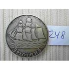 5 злотых 1936 кораблик в гдыне