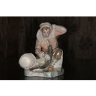 Фарфоровая статуэтка "Емеля со щукой" МФФЗ