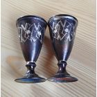 Рюмки серебро  916 пробы звезда